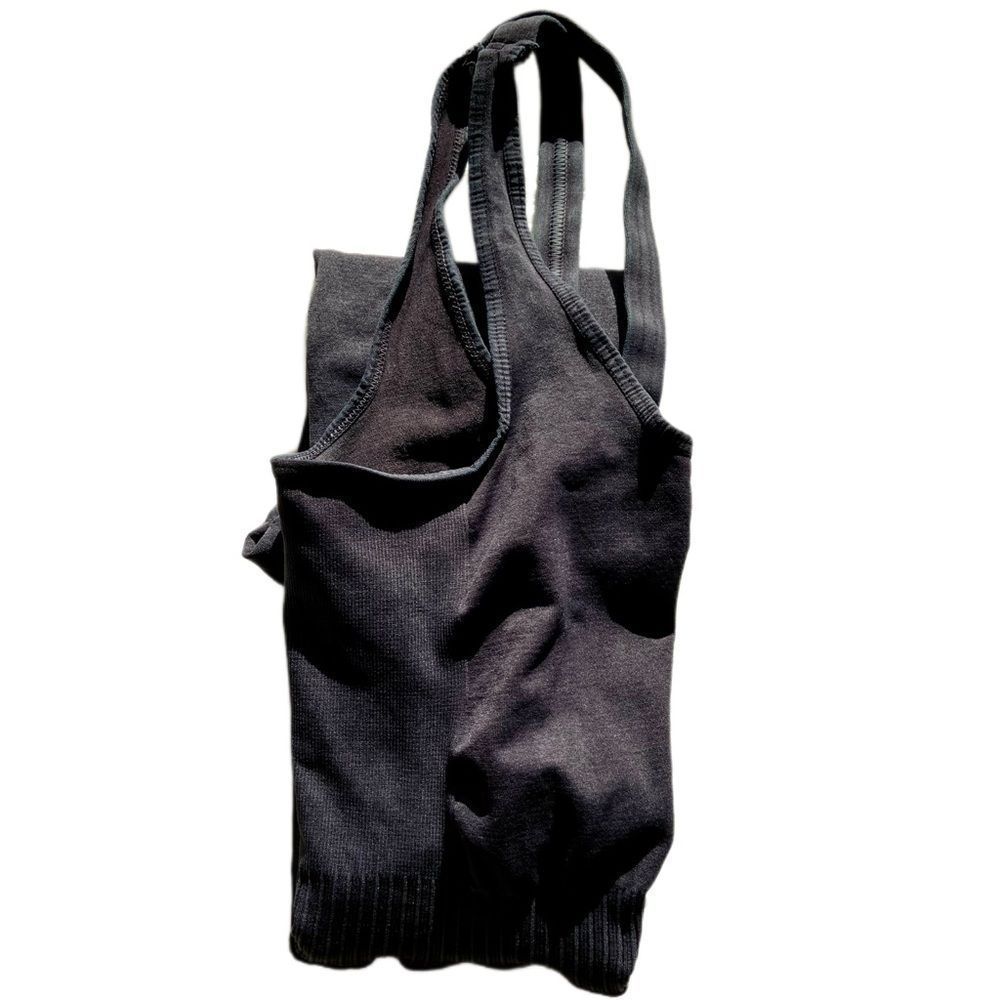 24. New Free People Good Movement Good Karma Onesie in Washed Black - Picture 10 of 10